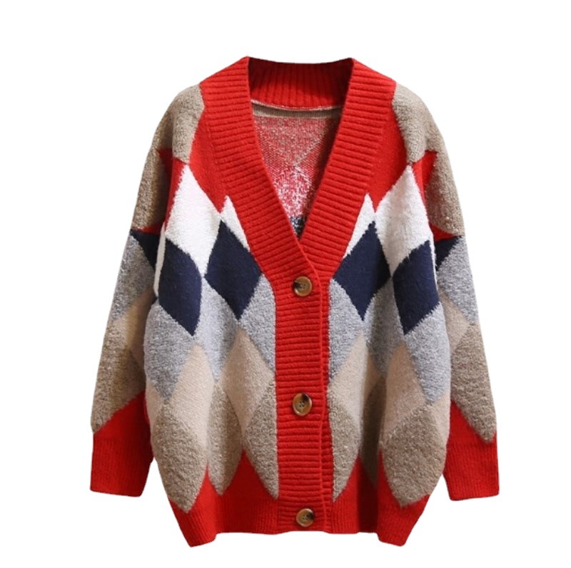 Women’s Plaid Long Sleeve Cardigan