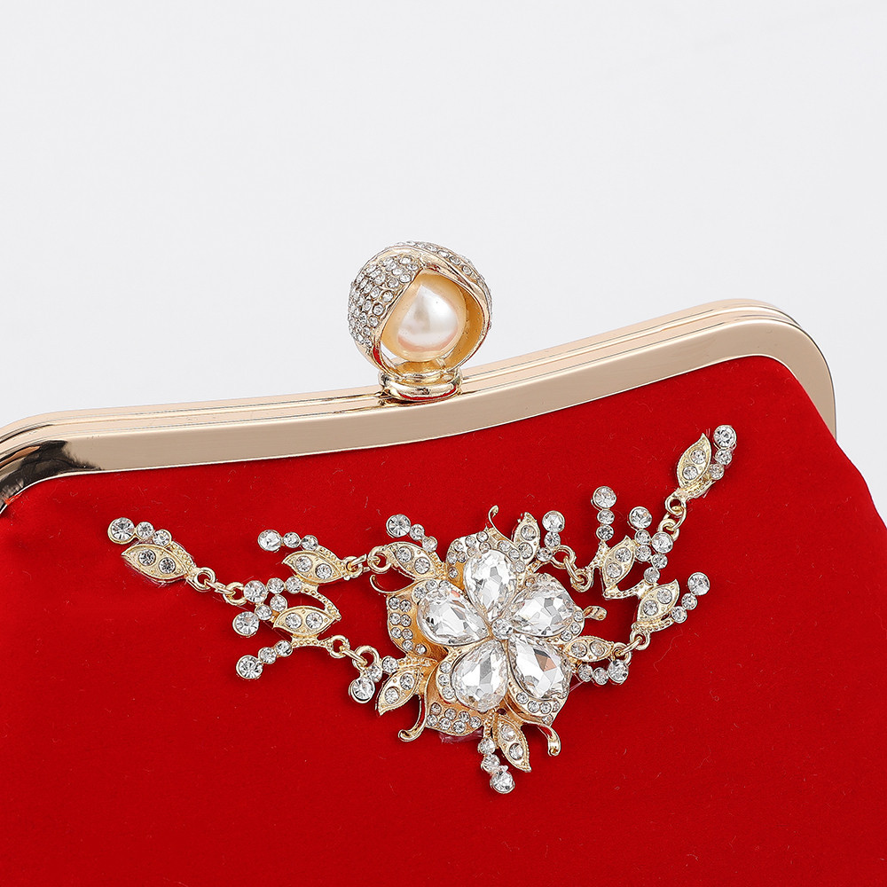 Diamond Pattern Canvas Printing Pillow Shape Evening Bag
