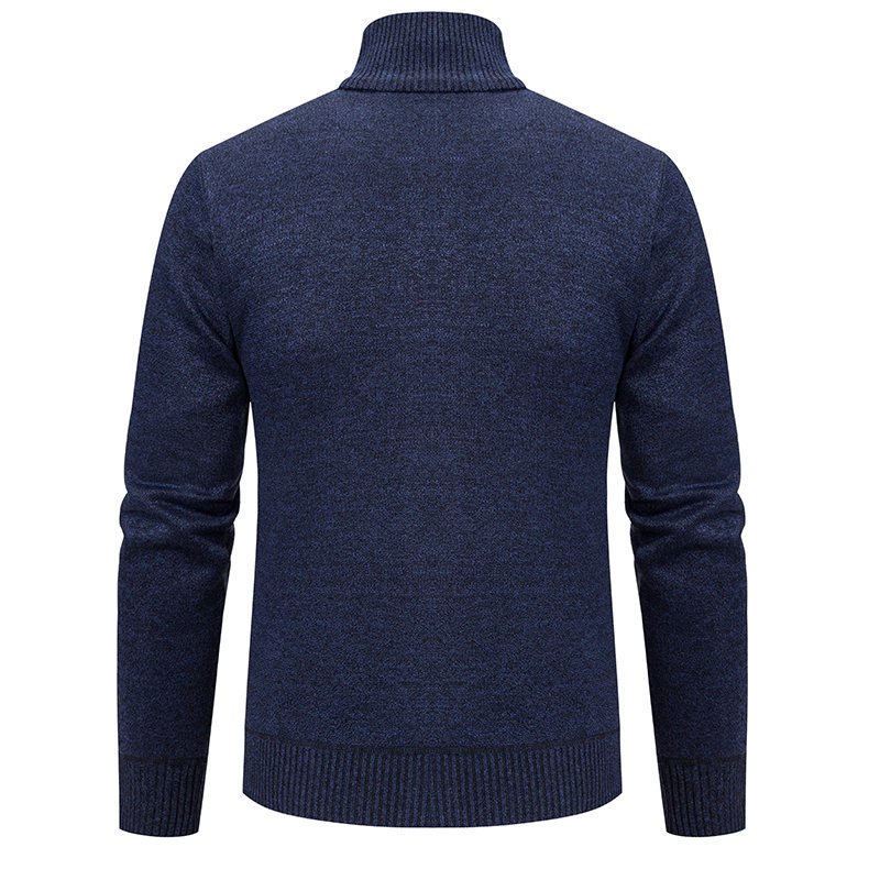 Men's Long Sleeve Knitwear With Standing Collar In Fashion Urban Style
