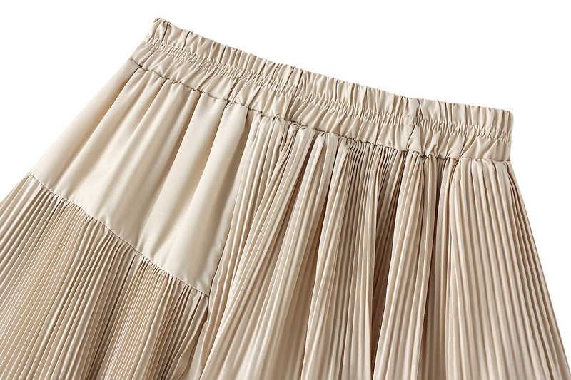New-style Asymmetric Pleated Cake Skirt