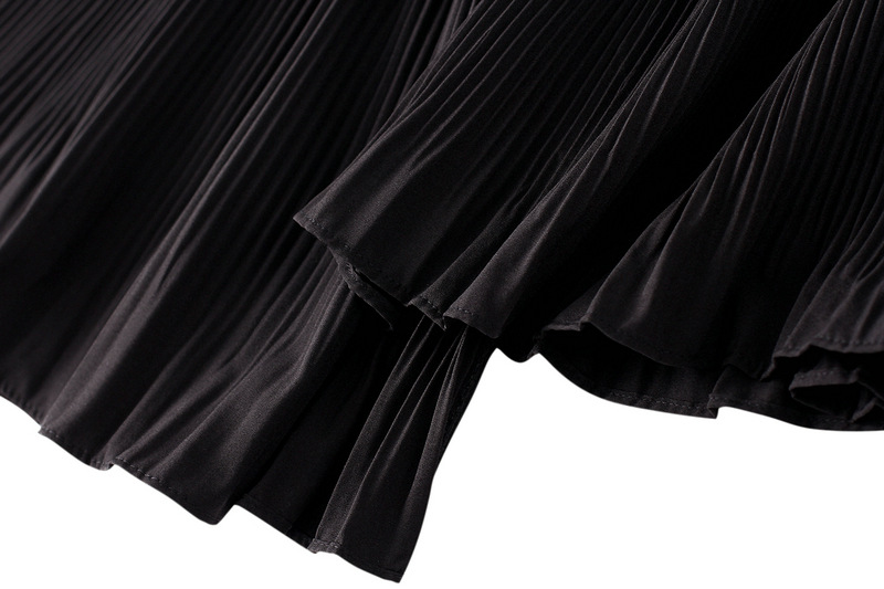 New-style Asymmetric Pleated Cake Skirt