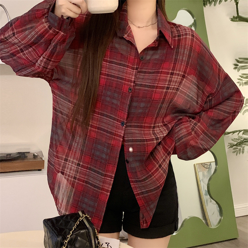 Lattice Long Sleeve Women's Shirt