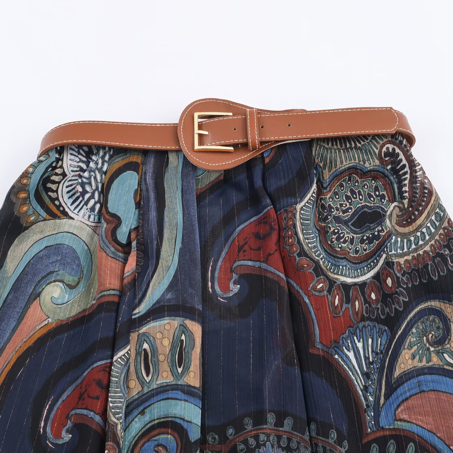Casual Polyester Skirt With Printing