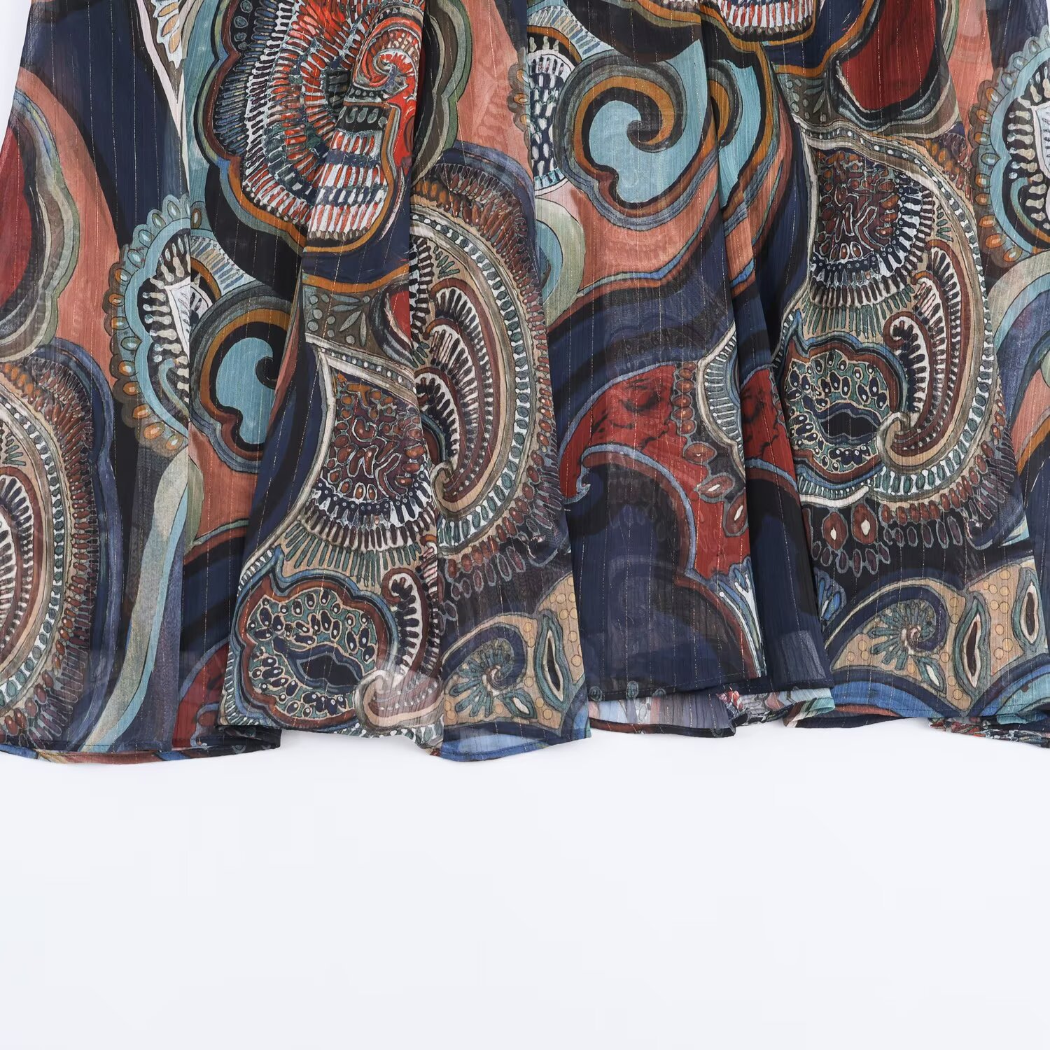 Casual Polyester Skirt With Printing