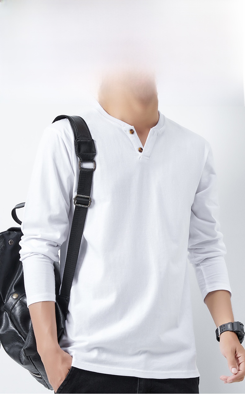 Long Sleeve T-shirt For Men In Cotton With Embroidery