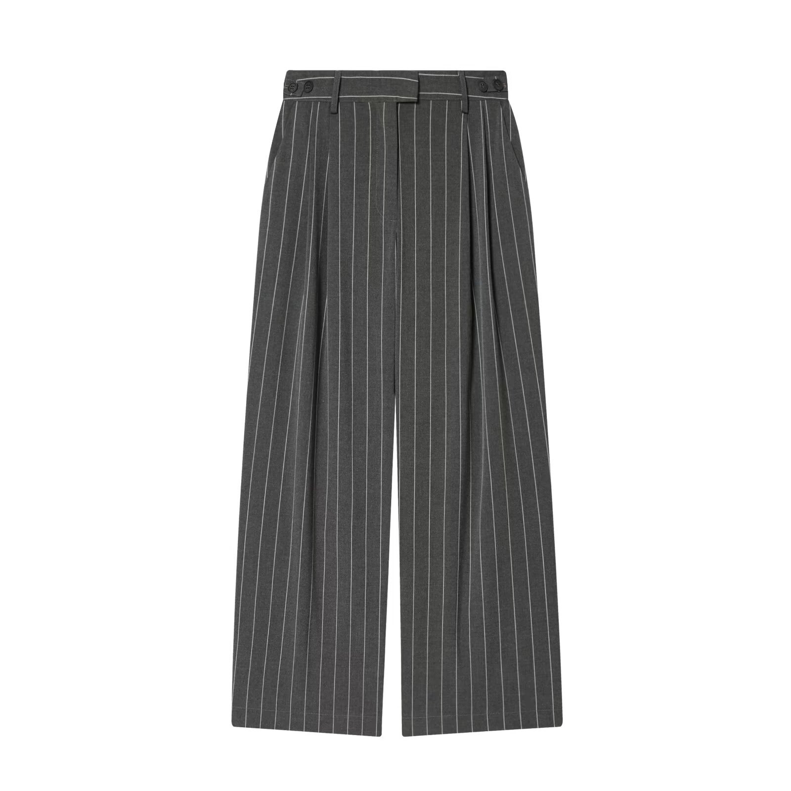 Stripe Straight Pants Pant Co-ord Set In Chemical Fiber Blending For Casual Streetwear