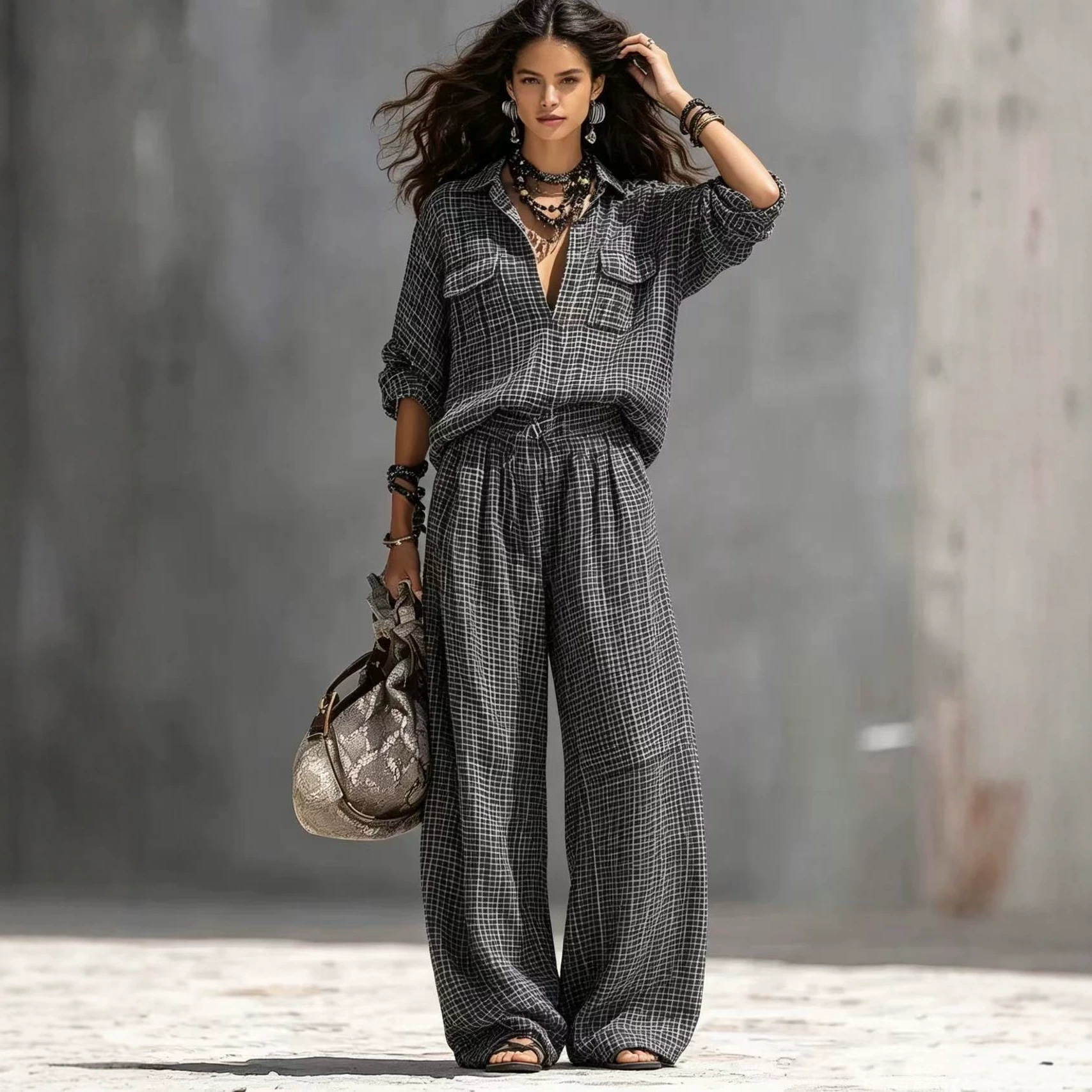 Full Length Pants Length Regular Sleeve Sleeve Type Polyester Fabric Type Casual Stripe Harem Pants Pant Co-ord Set In Polyester With Long Sleeve, 2 Pieces Set Harem Pants Pants Type Pant Co-ord Set