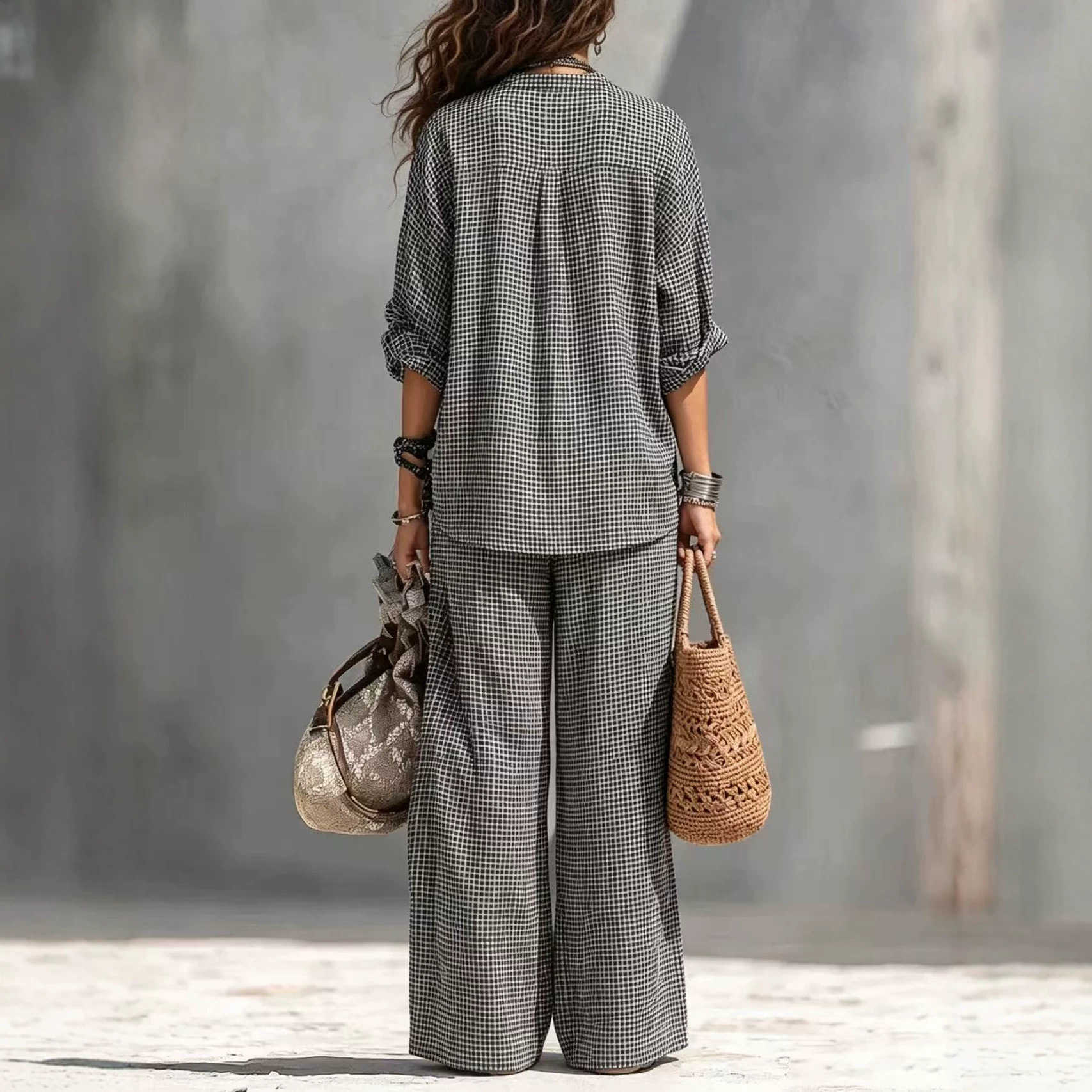 Full Length Pants Length Regular Sleeve Sleeve Type Polyester Fabric Type Casual Stripe Harem Pants Pant Co-ord Set In Polyester With Long Sleeve, 2 Pieces Set Harem Pants Pants Type Pant Co-ord Set