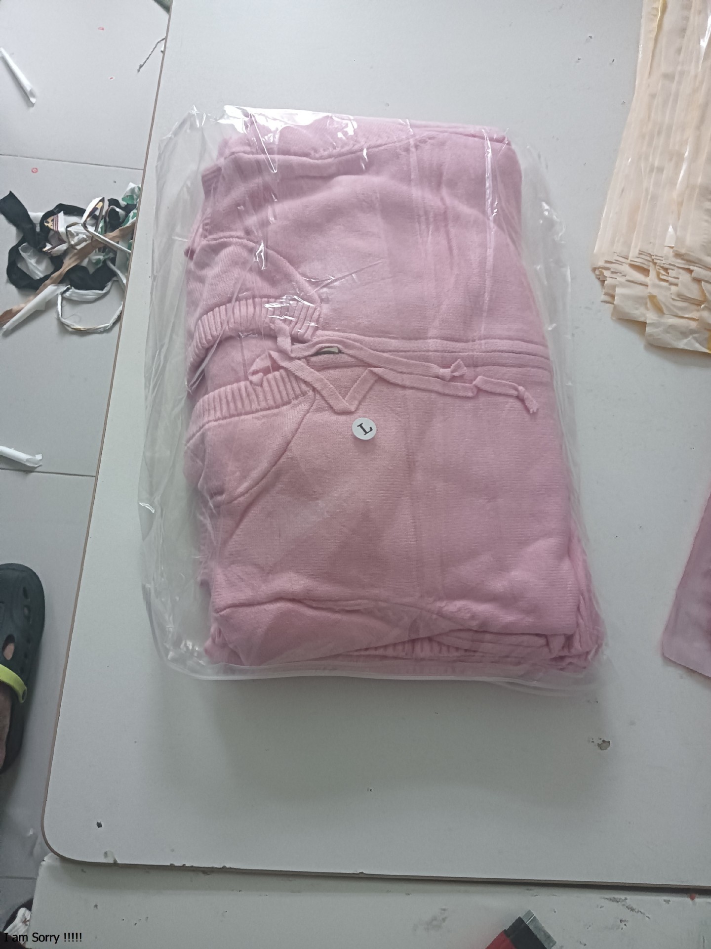 Knitted Craft Pant Co-ord Set In Polyester Fabric
