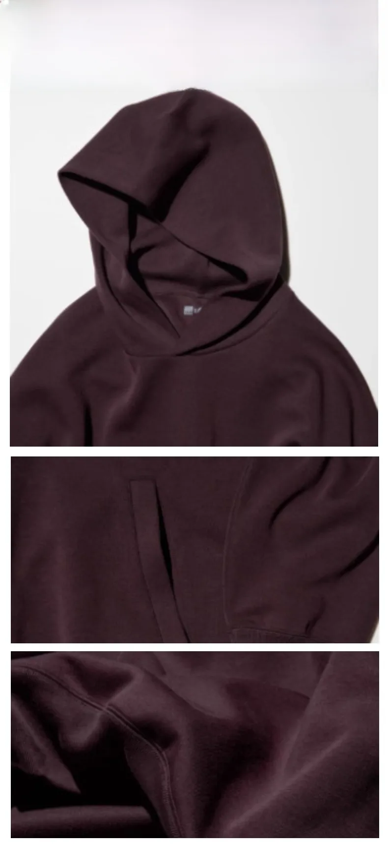 Men's Casual Solid Color Dyed Black Long Sleeve Polyester Hoodie with Multiple Pockets