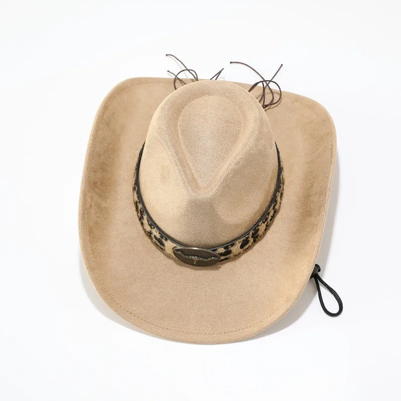 Solid Color Cowboy Style Fedora Hat for Adults with Rolled Brim, UV Protection, Made of Polyester