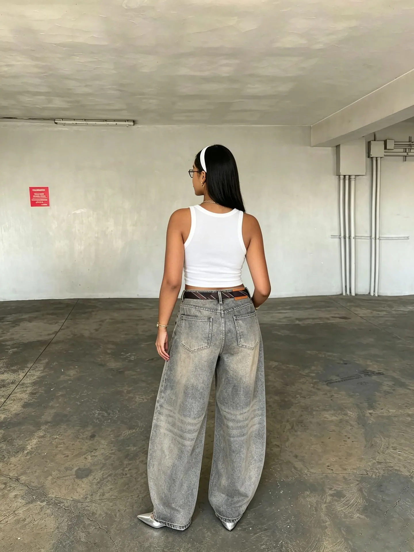 Rose Embroidered Full Length Denim Cotton Jeans for Women in Streetwear Style with Inelastic Fabric