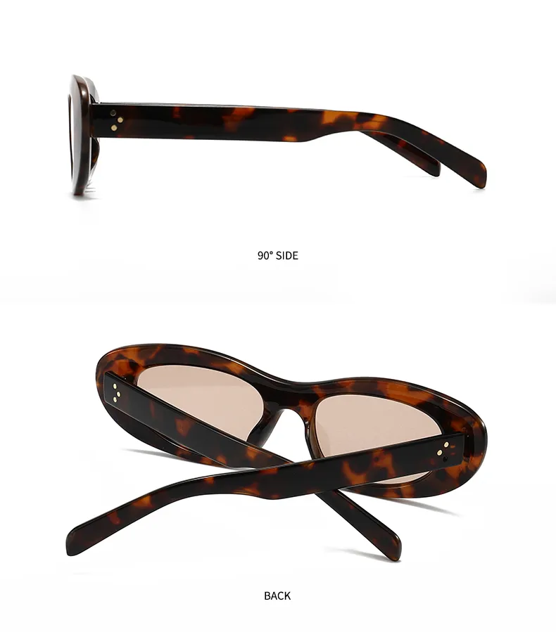 Unisex Oval Frame Full Frame Sunglasses with PC Lens Material, Available in Colour for All Seasons