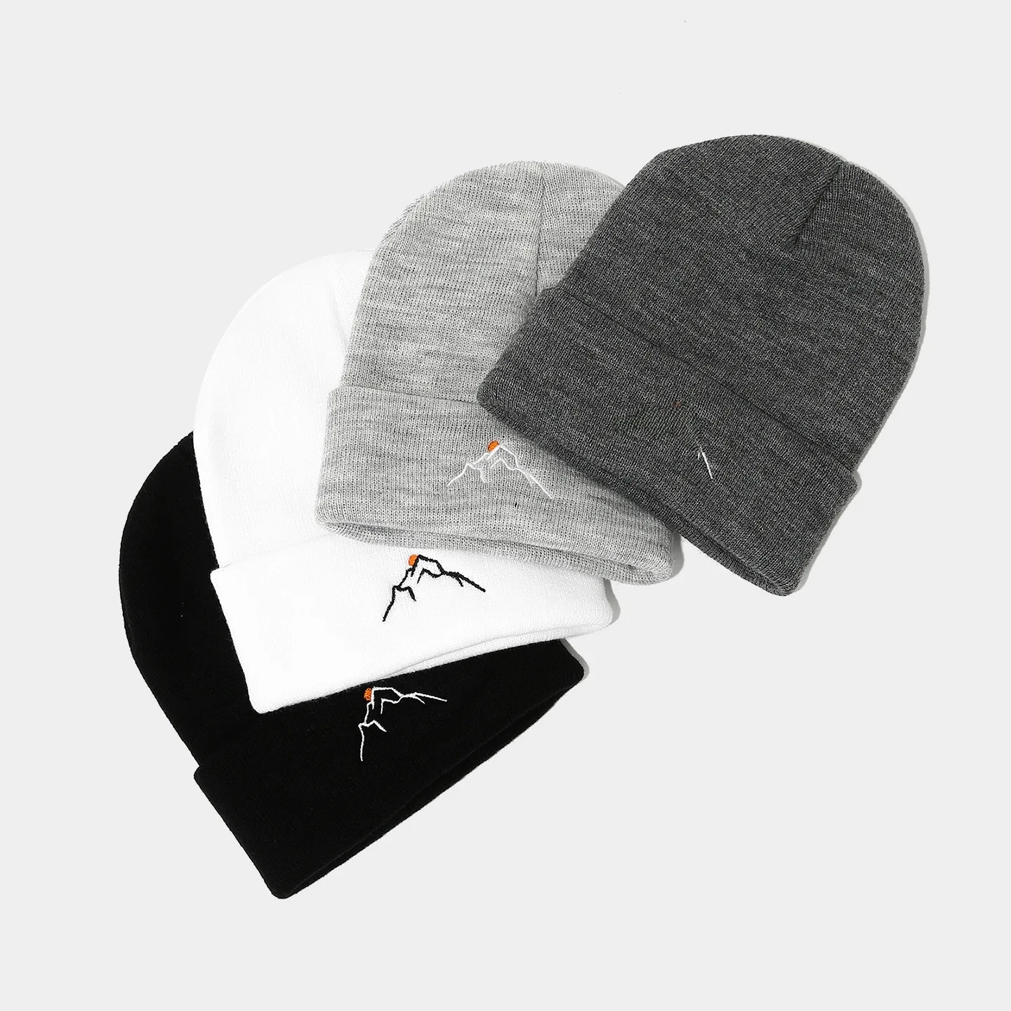 Women's Modern Solid Color Wool Cap with Flat Brim