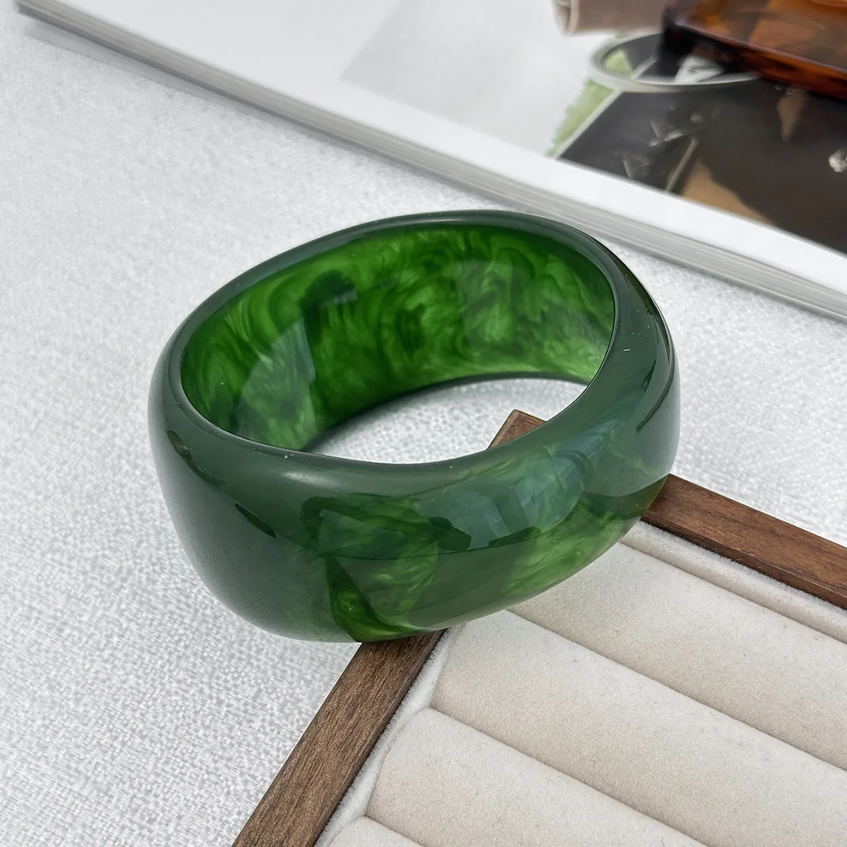 Irregular Acrylic Bangle for Unique Stylish Look