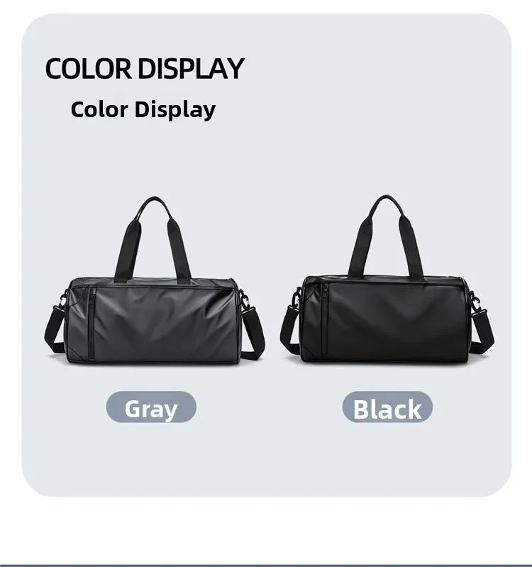 Men's Color Block Travel Bag in Water Resistant Oxford Cloth