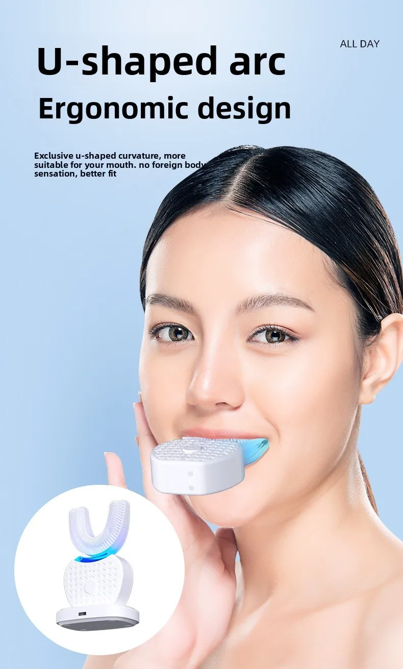 White Electric Toothbrush for Home Use Featuring Advanced Cleaning Technology