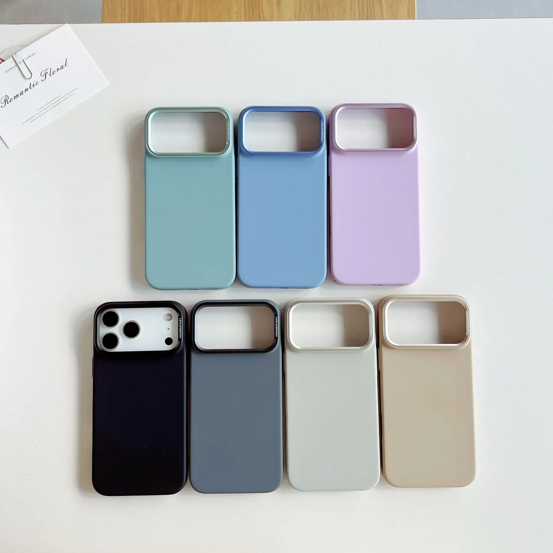 Frosted Flocking Magnetic iPhone 17 Pro Max Case in Pink Purple Green