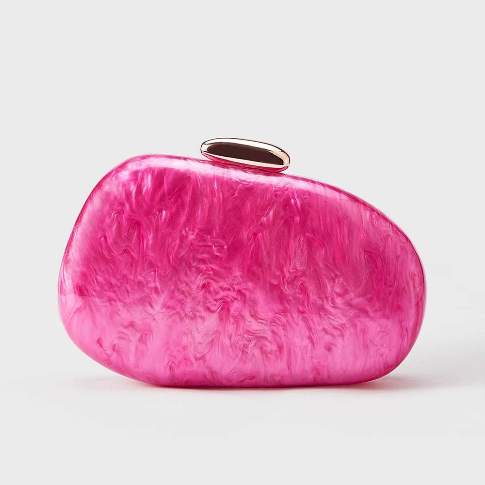 Women’s Shell-Shaped Acrylic Evening Shoulder Bag with Single Shoulder Strap, Perfect for Wedding Season