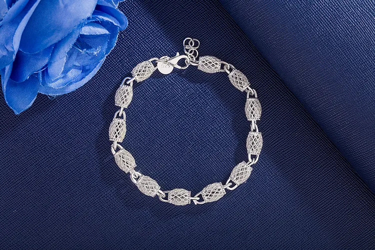 Geometric Unisex Bracelets in, Copper Material with Silver Plated Electroplated Finish