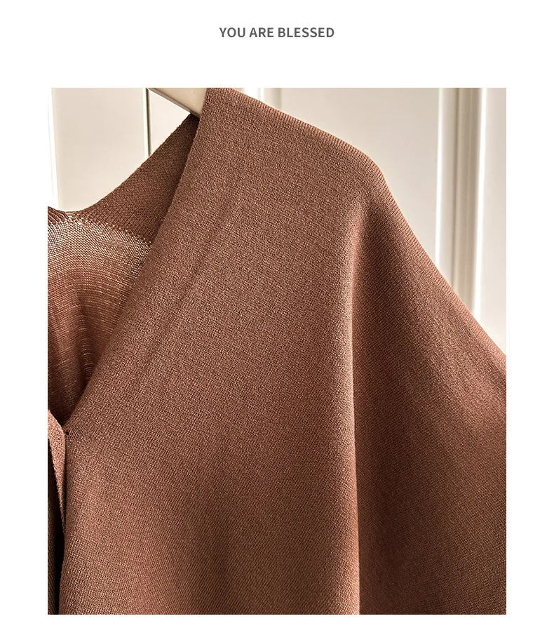 Solid Color Knit Shawl for Women in Dyed Black, Perfect for Spring Season