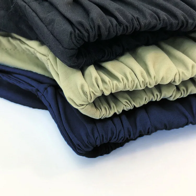 Casual Solid Color Nylon Shorts for Boys in Khaki, Comfortable Children's Pants for Everyday Wear