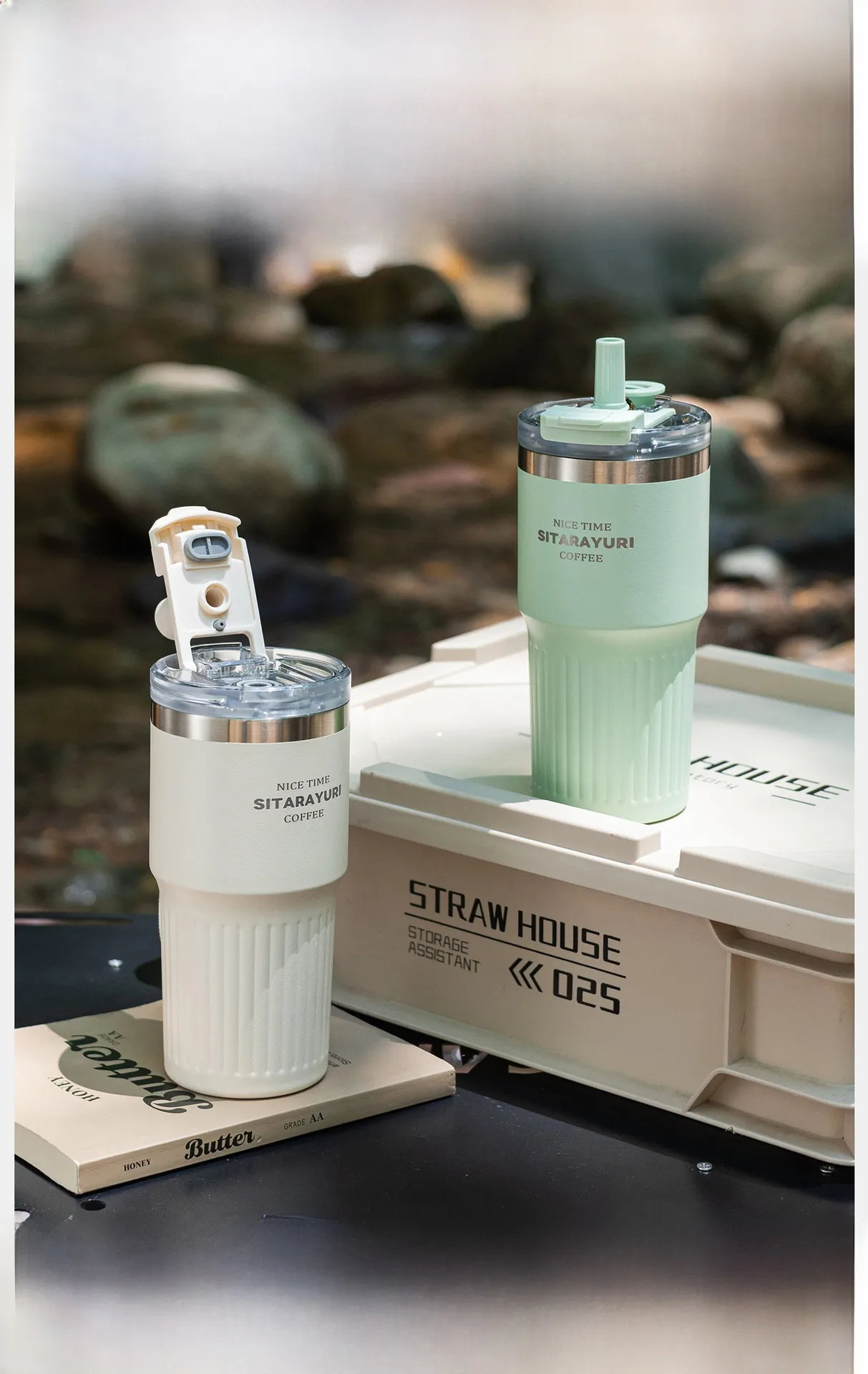Thermos Cup Featuring 304 Stainless Steel Inner Liner and Robust 201 Stainless Steel Outer Shell, Perfect for Christmas