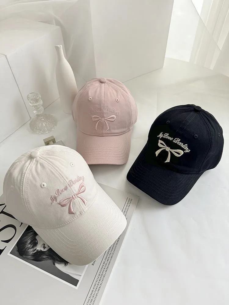 Sweet Women’s Embroidery Baseball Cap with Wide Brim, Breathable Cotton and Linen Material