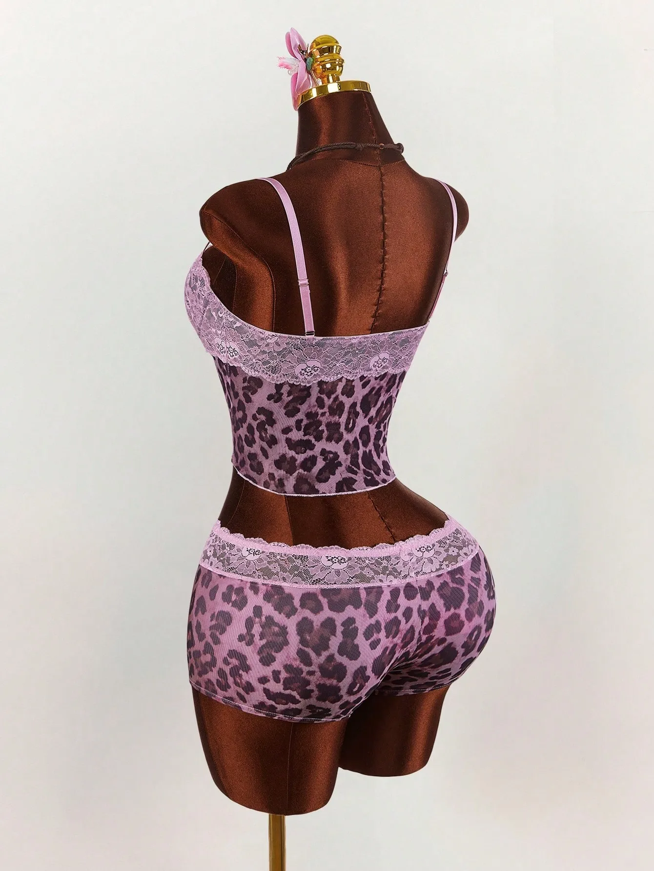 Sexy Leopard Print Shorts Co-ord Set in Elastane Fabric with Printing Craft, Sleeveless Casual Style Shorts