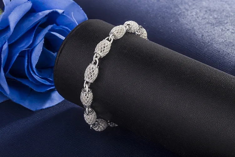Geometric Unisex Bracelets in, Copper Material with Silver Plated Electroplated Finish