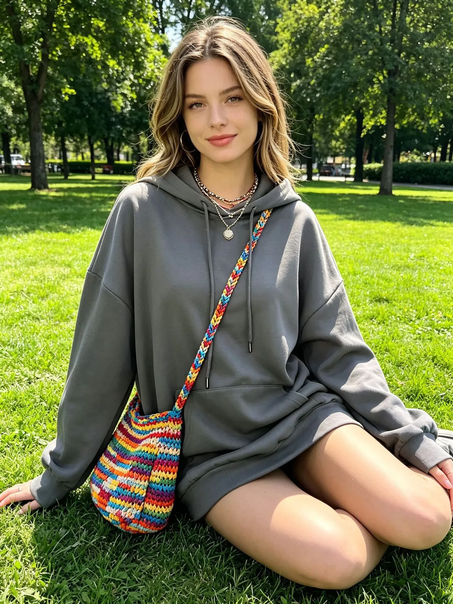 Solid Color Polyester Pullover Hoodie for Women with Casual Long Sleeves and Hooded Design