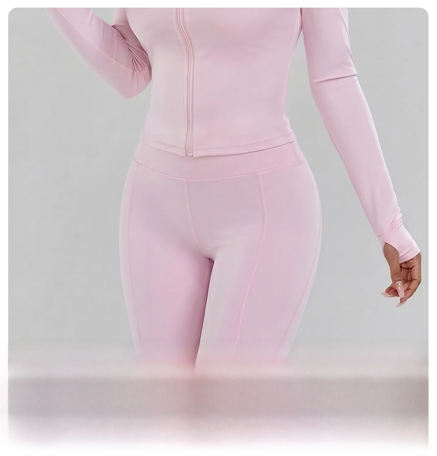 Full Length Yoga Jumpsuit for Women in Polyester Fabric with Side Pockets, Featuring Micro-Elastic Fit for Spring