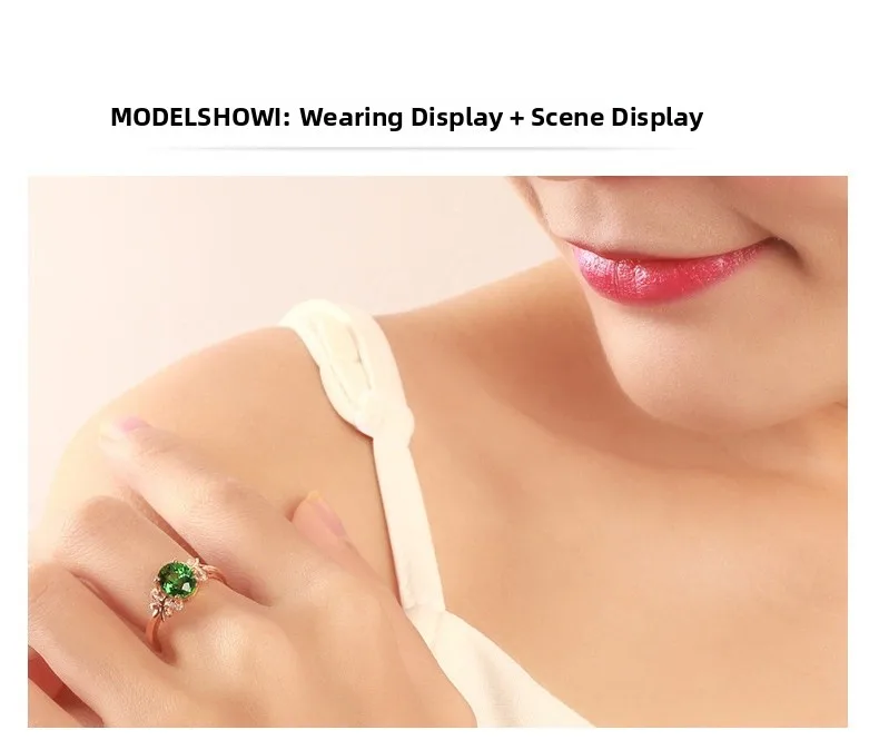Butterfly Open Ring for Women in Copper with 18K Real Gold Plated Electroplated Finish and Artificial Gemstones Inlay