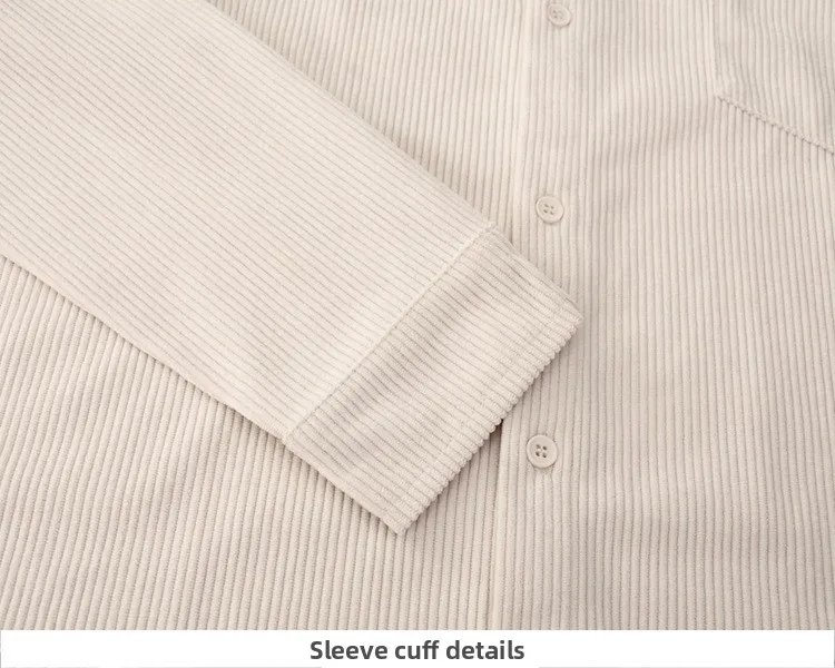 Solid Color Long Sleeve Simple Style Polyester Shirt with Pocket and Placket for Men
