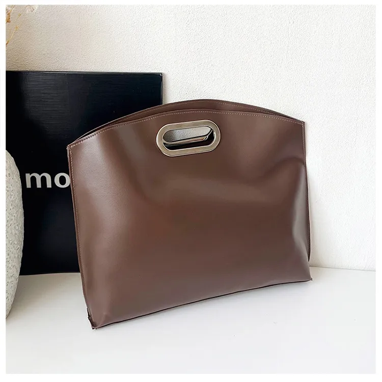 Square PU Leather Handbag for Women with Sewing Thread Detail, Top Handle Style, Perfect for Autumn and Winter