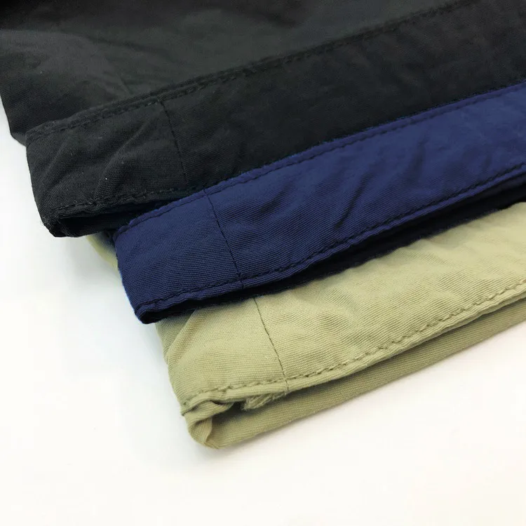 Casual Solid Color Nylon Shorts for Boys in Khaki, Comfortable Children's Pants for Everyday Wear