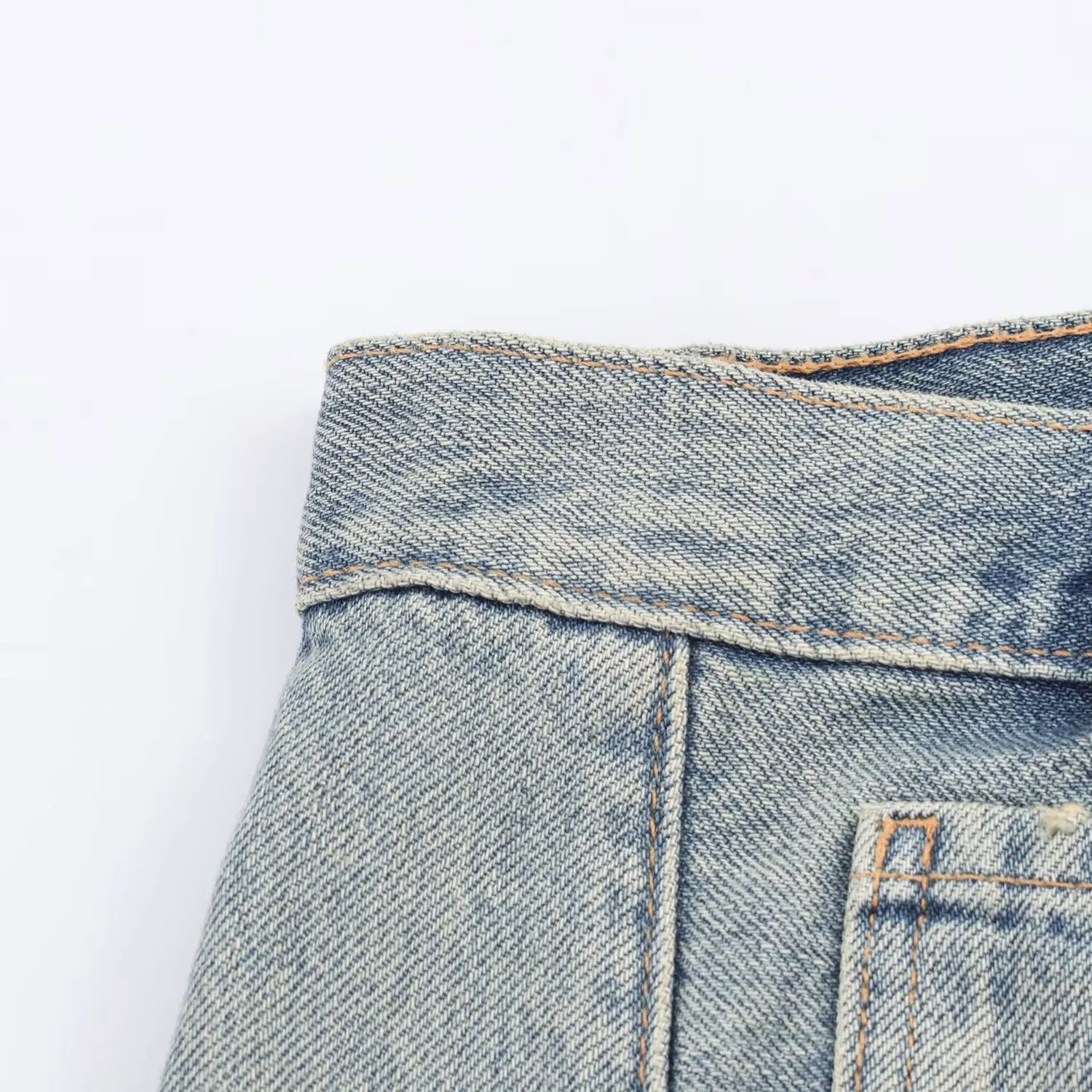 Casual Summer Blue A-Line Skirt for Women with Regular Fit and Mid High Waist