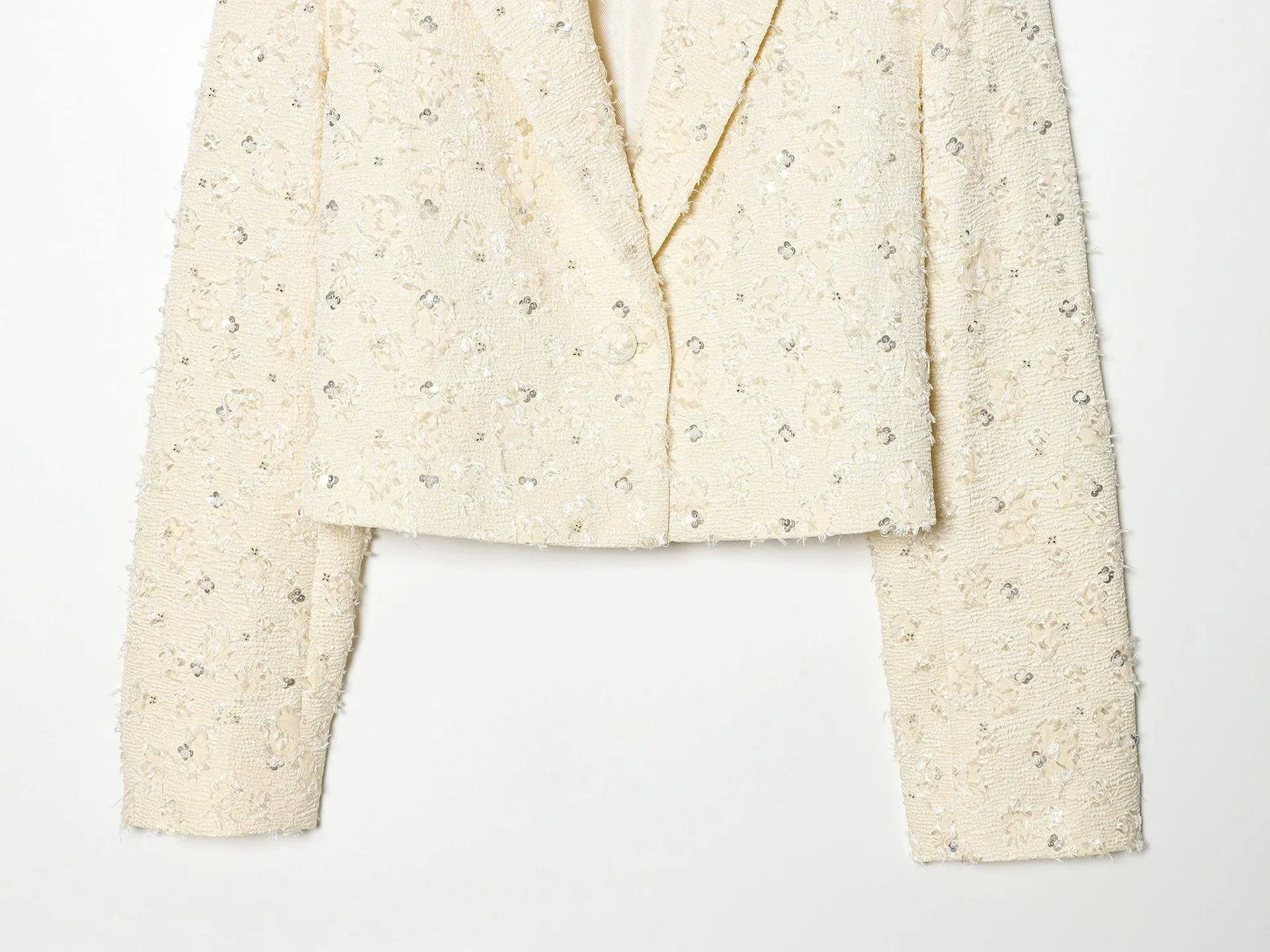 Elegant Long Sleeve Polyester Blazer with V Neck and Regular Sleeve Style
