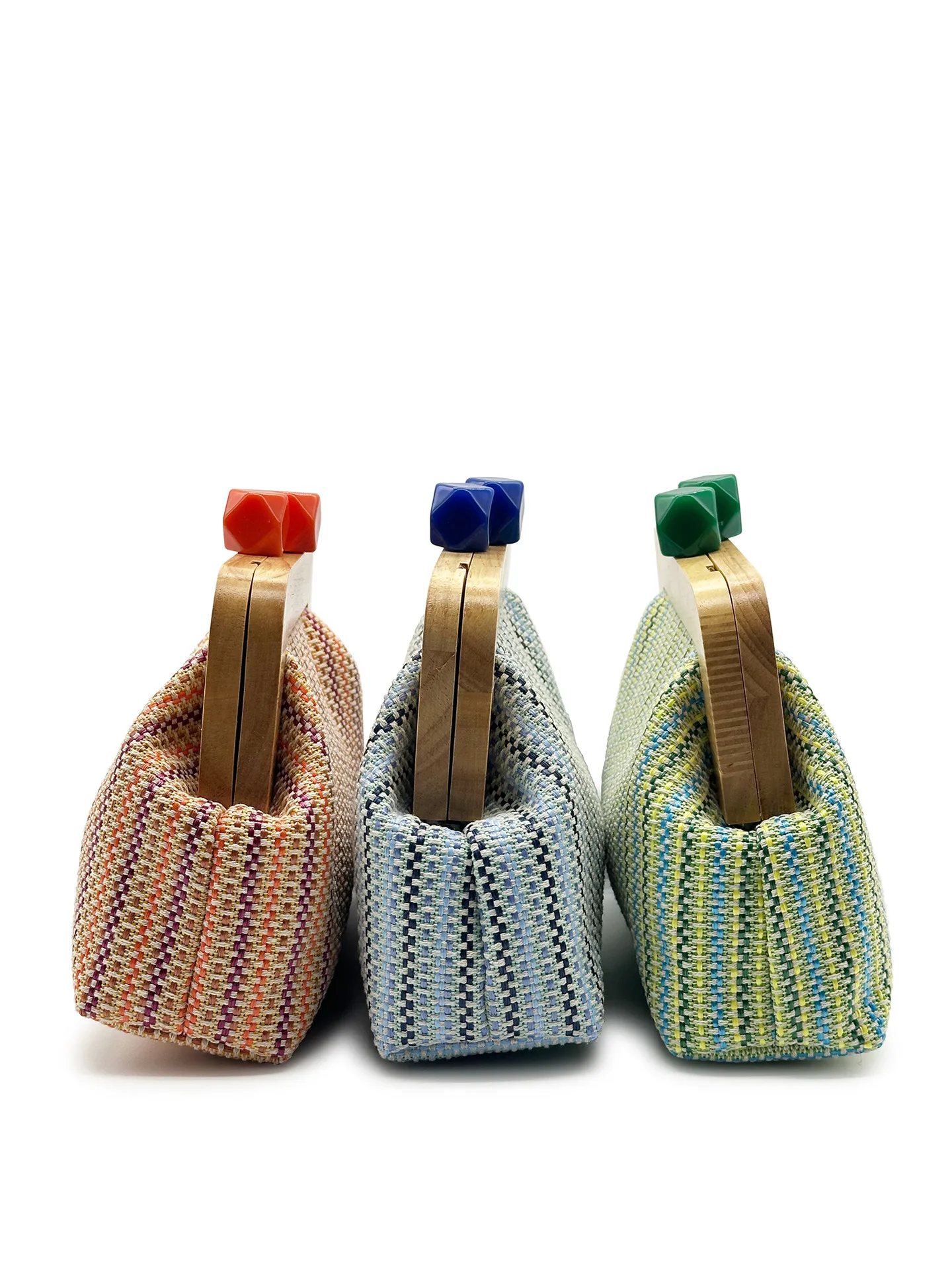 Stripe Square Straw Shoulder Bag with Weave Pattern, Summer Style for Women