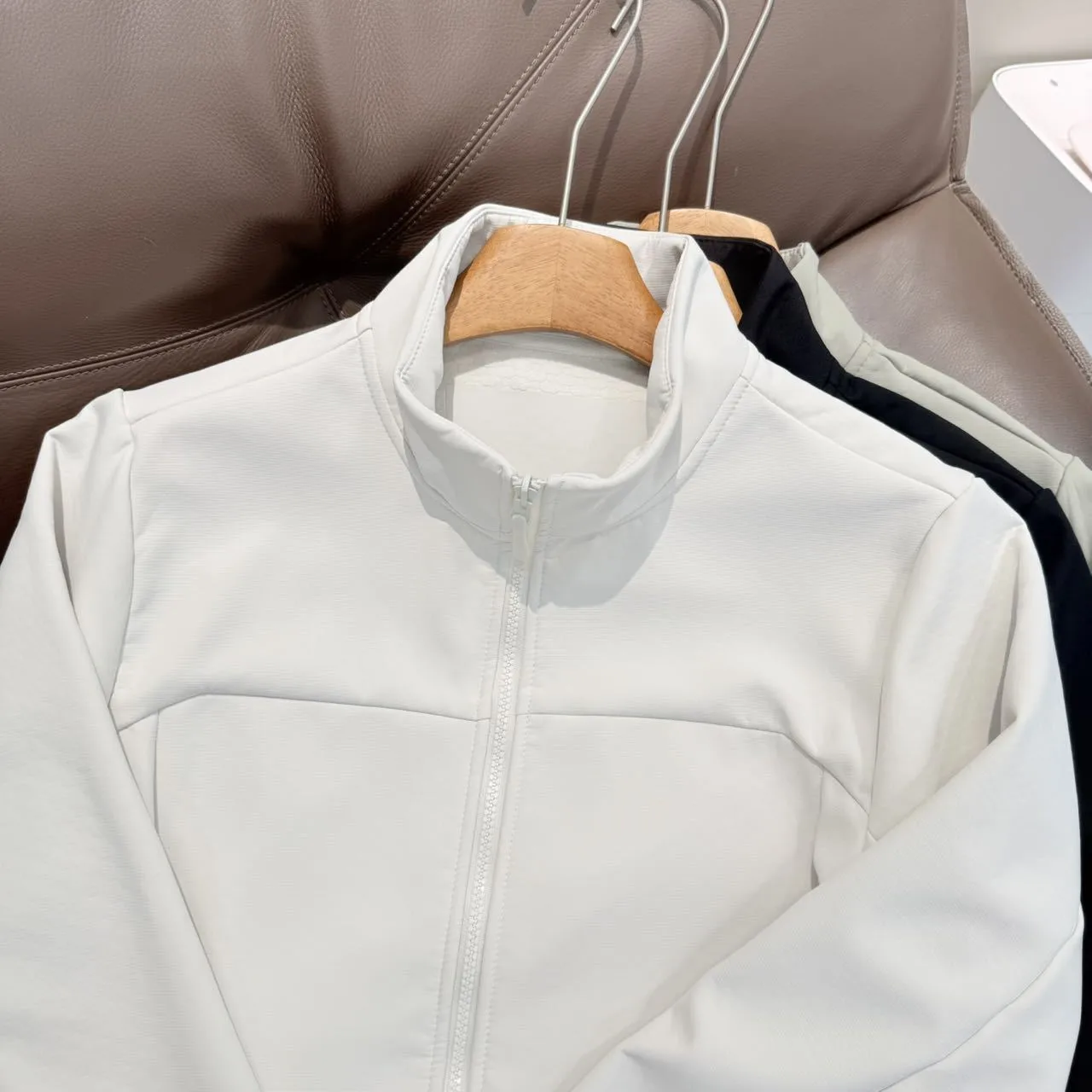 Men's Vintage Style Outdoor Jacket in Solid Beige Color, Made with Polyester Fabric Featuring Printing Craft