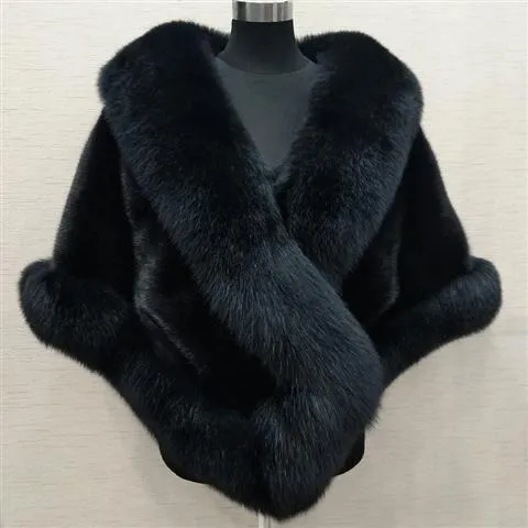 Elegant Sleeveless Collarless Women's Artificial Fur Top Mid-Length Lightweight