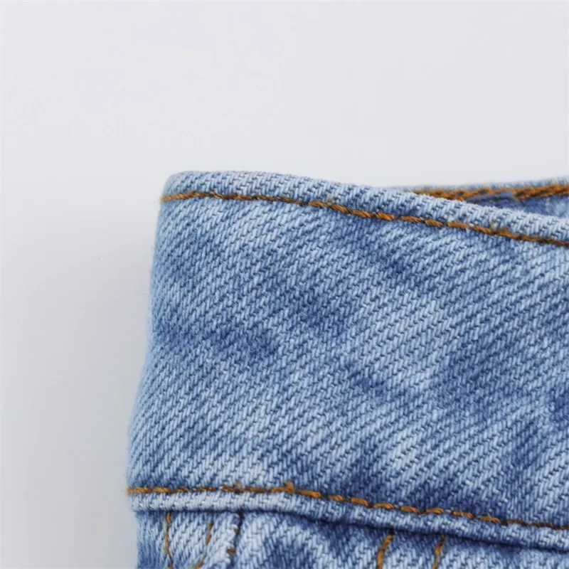 Casual Full Length Polka Dots Jeans for Women in Denim Cotton with Micro-Elastic, Perfect for Summer