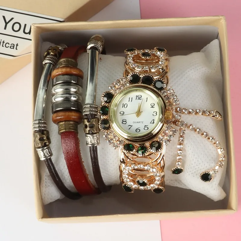 Soker Women's Bracelet Watch Vintage Diamond Tassel Quartz Watch for Women