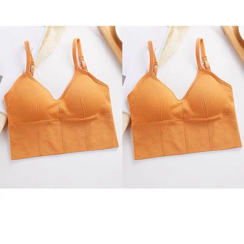 Sexy Solid Color Tube Bra Sports Bra for Summer Comfort Featuring Soft Fabric