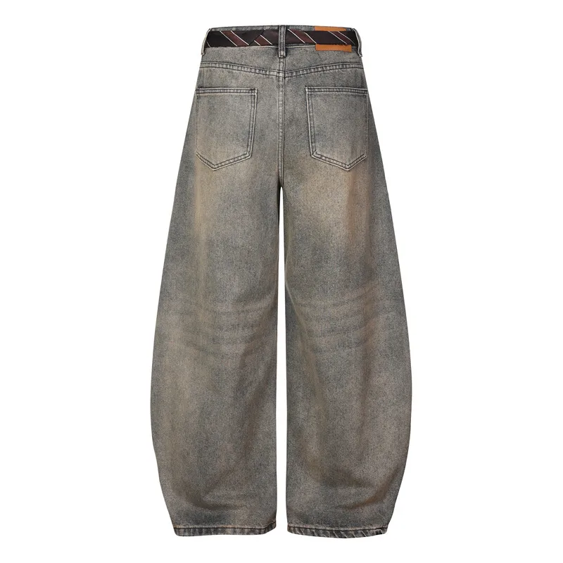 Rose Embroidered Full Length Denim Cotton Jeans for Women in Streetwear Style with Inelastic Fabric