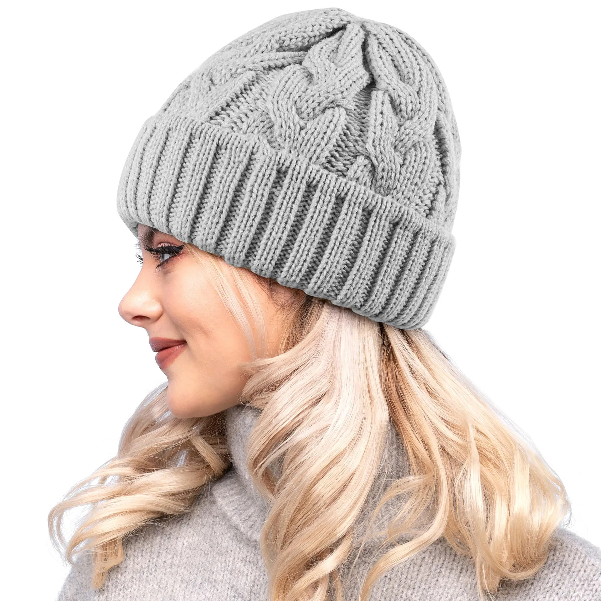Winter Wool Cap for Adults Warm Comfortable Beanie Hat