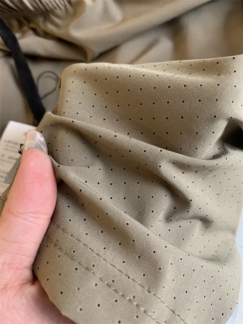 Men's Sport Shorts in Khaki Featuring Polyester Fabric for Comfortable Casual Wear