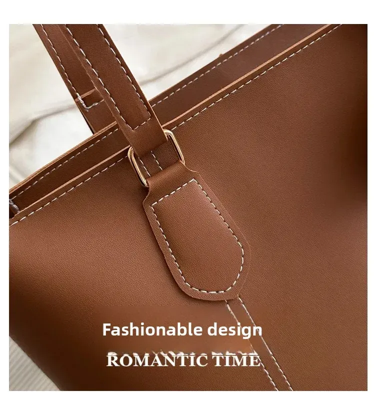 Medium Square Urban Minimalist PU Shoulder Bag with Zipper and Double Straps