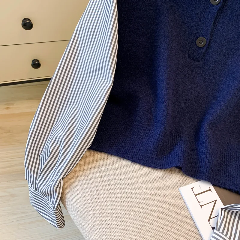 Elegant Sweater in Viscose Fiber Featuring Buckle Detail