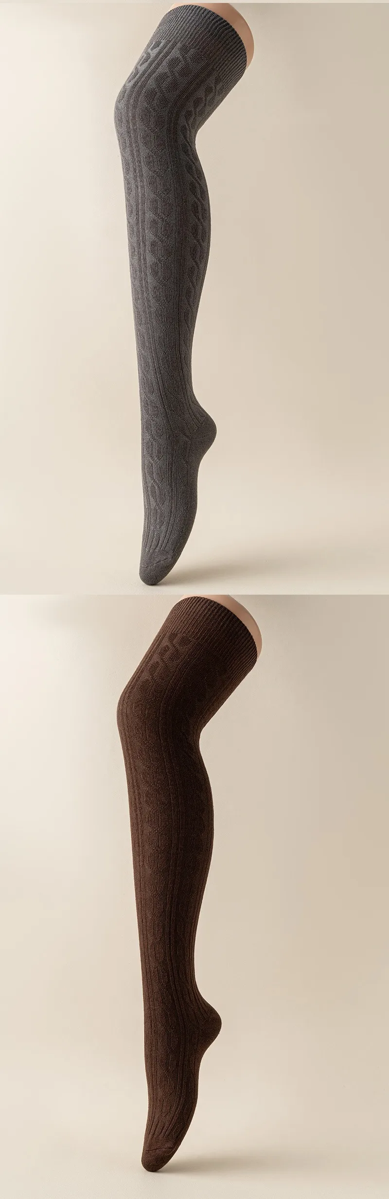 New Style Solid Color Polyester Socks for Women in Dyed Black, Suitable for All Seasons